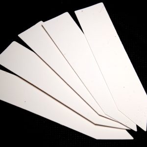 White Plastic Labels – 2x10cm – 100 pcs.